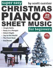 Image of Super Easy Christmas Piano Sheet Music for Beginners: 25 Classic Christmas Carol