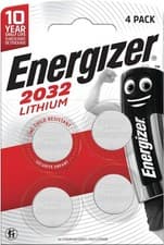 Image of ENERGIZER CR2032 3V LITHIUM COIN BATTERY (4 PACK) FOR AIRTAGS & KEY FOBS