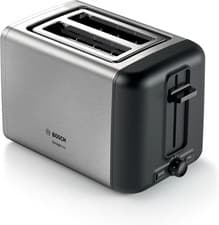 Image of Bosch DesignLine Toaster 2 Slot Silver Stainless Steel Compact TAT3P420G Silver
