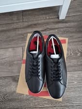Image of Brand New Fitflop Rally Black Leather Trainers/Sneakers, Size UK 5, EU 38,US 07