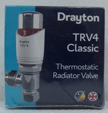 Image of Drayton TRV4 Classic 15mm Angled Thermostatic Radiator Valve 0705150