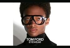 Image of NEW TOM FORD FT 0836 Black clear lens oversized sunglasses