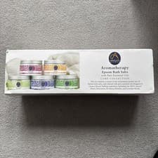 Image of Absolute Aromas Epsom Bath Salts Bundle Gift Set – 5 x 300g of De-Stress, Detox,