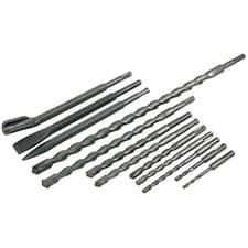 Image of 12 Piece Sds Drill and Chisel Set Drill Bits | 0287