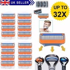 Image of Gillette Fusion 5 Power Razor Blades 16/32PC Cartridges Brand New Upgrade Sealed