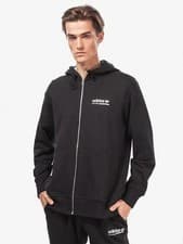 Image of Adidas DV1918 Men's Kaval Full Zip Hoodie Jacket Black (Size L, XL)
