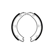 Image of DELPHI LS1371 Handbrake Shoe Set Rear Fits Chrysler Mercedes-Benz Porsche