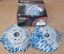 Image of BRAKE DISCS X2 294mm REAR FITS BMW 3 SERIES (E46) (COATED) DRIVETEC DM3907C