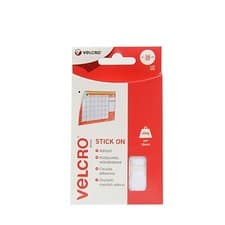 Image of Velcro Brand Stick On Coins 16mm - White Pack of 16 VEL-EC60227 - Genuine