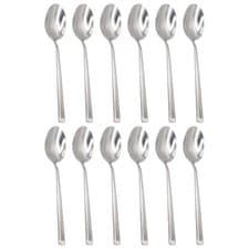 Image of Tondo Stainless Steel Dessert Spoons - 21cm - Pack of 12