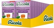 Image of Ricola Elderflower Sugar Free Swiss Herbal Sweets, Herb Drops, Sweet Box 45g -