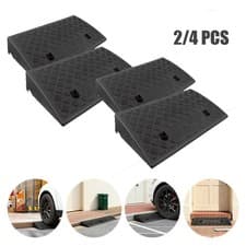 Image of Heavy Duty Rubber Ramp Kerb Ramps Driveway Car Vehicle Threshold Ramp Curb Tool