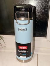 Image of THERMOS icon series BLUE stainless steel water bottle 710ml