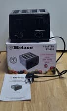 Image of 4 Slice Toaster BT410 – Stainless Steel Housing, Black, 1300W