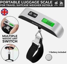 Image of Luggage Scale Portable Digital Weight Scale for Travel Suitcase Weigher 50/110lb