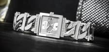 Image of Guess Ladies Watch Runaway Silver Dress 30m Water Resistant GW0603L1 RRP £169