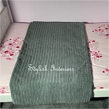 Image of Hi-Quality Soft Jumbo Cord Bed Runner Throw Handmade Bedding Cover Sofa Deco