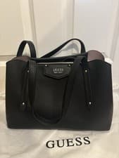 Image of Guess Eco Brenton Tote Womens Bag In Black