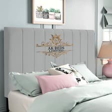 Image of Plush Velvet Headboard Portland 9 Panel 20" 24" 30" Height - All Sizes & Colours