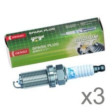 Image of Genuine Denso 3x Iridium TT Spark Plugs - XUH20TTi / 7006