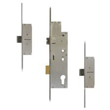 Image of Fullex Crimebeater 45 Lever Operated Latch & Deadbolt Twin Spindle - 2 Dead Bolt
