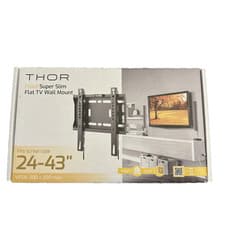 Image of THOR 28081T Slim FIXED TV Wall Mount 24”- 43” Max 50Kg Tv Bracket