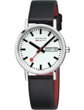 Image of Mondaine A667.30314.11SBBV Classic SBB Day-Date vegan 36mm 3ATM