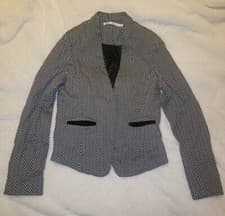 Image of Mosaic & Co Herringbone Blazer XL Black/White