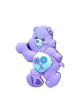 Image of OFFICIAL CARE BEARS SHARE BEAR RUBBERISED PIN BADGE CAREBEARS BRAND NEW!
