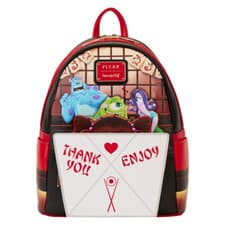 Image of Loungefly Disney Monsters, Inc. Harryhausen's Takeout Boo Mini Backpack WDBK3427