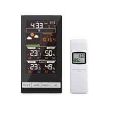Image of ECOWITT WEATHER STATION WIRELESS COLOUR FORECAST LCD DISPLAY