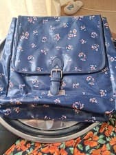 Image of Cath Kidston Cath Kids Navy Flowers Backpack Bag Adjustable Straps School new
