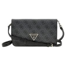 Image of Guess Noelle Mini Crossbody Bag Coal Logo Women’s Designer