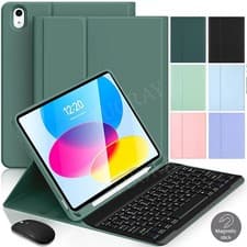 Image of For iPad 11th 10th 9th 8th Gen Air 3 4 5 6 Pro 11 Bluetooth Keyboard Case Mouse
