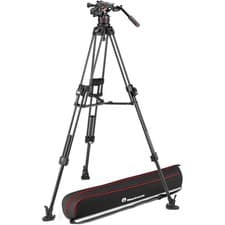Image of Manfrotto Nitrotech 612 series with 645 Fast Twin Carbon Tripod and Bag (BNIB)