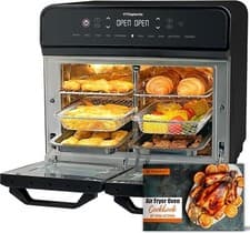Image of 22L Dual Zone Air Fryer Oven With Rotisserie Large Convection Oven