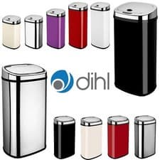 Image of Kitchen Sensor Waste Bin Home Office Trashcan Touchless Various Sizes & Colours