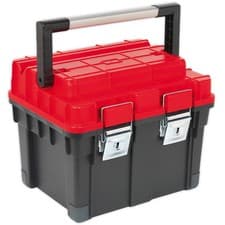 Image of Sealey AP1112 Toolbox With Tote Tray 440mm Store Storage Workshop Garage DIY