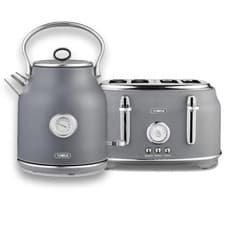 Image of Tower Renaissance Kettle Tower 4 Slice Toaster T20065GRY Grey Cheap Deal