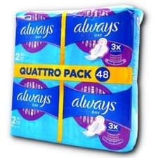 Image of Always Ultra Size 2  Wings Long Plus Size Sanitary Pads Thin - Quattro Pack 48
