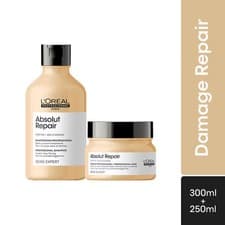 Image of L'Oréal Professionnel Absolut Repair Shampoo 300ml & Mask 250ml Combo