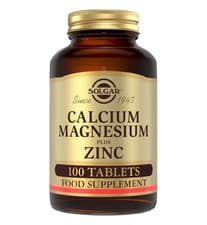 Image of Solgar Calcium Magnesium Plus Zinc 100 Tablets
