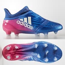 Image of adidas X 16+ Purechaos FG SIZE 3.5 Boys Girls Football Boots Junior Blue Moulded