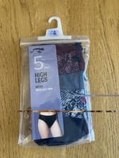 Image of New M&S Pack of 5 High Leg Briefs Size 8