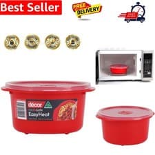 Image of Microsafe 800ml Round food container. Microwave, freezer, dishwasher safe and...