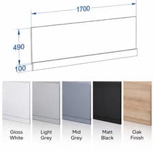Image of 100% Waterproof Bath Panel 1700mm 1800mm Front & End Panels Adjustable Plinth