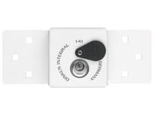 Image of Abus 141/200 Diskus Integral Van Lock White & 26/70mm Diskus Padlock - 50655