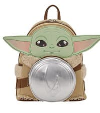 Image of Loungefly Disney Star Wars The Mandalorian Grogu & Anzellan Mini Backpack NWT 