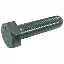 Image of Hexagon Head Set Screw / Bolt Grade 8.8 High Tensile Zinc Plated Steel DIN 933