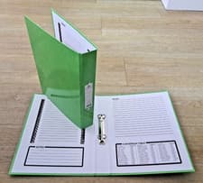 Image of BRAND NEW GOOD QUALITY CONCORD A4 2 RING 25mm GREEN RING BINDER BINDERS 82201SP